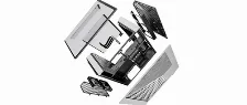 Gabinete Hyte Y60 Con Ventana, Midi-tower, Incluye Riser Pcie 4.0, 3x Ventiladores, Negro/blanco