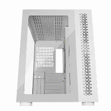 Gabinete Game Factor Csg700, Atx, Fishtank, Cristal Templado Frontal Y Lateral, Sin Fuente, Blanco
