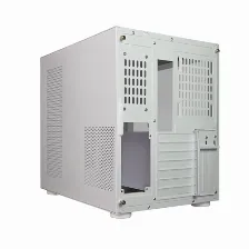 Gabinete Game Factor Csg700, Atx, Fishtank, Cristal Templado Frontal Y Lateral, Sin Fuente, Blanco