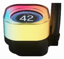 Enfriamiento Liquido_ Corsair Icue Link Titan 240 Rx Lcd 2 X 12 Cm, 2100 Rpm, Negro