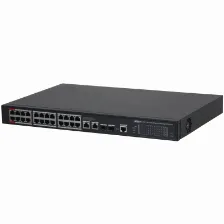 Switch Dahua Technology Poe Dh-s4228-24gt-240 Gestionado, L2, Rj-45 26, Gigabit Ethernet (10/100/1000), Negro