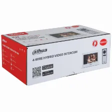 Kit Videoportero Dahua Hibrido, Touch, Wi-fi, Altavoz, Apertura De Puerta, Ip66