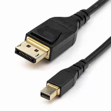 Cable Displayport Startech.com Mini Displayport 1.4, 2 M, Negro