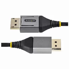 Cable Displayport Startech.com Displayport 1.4, 4 M, Gris, Negro