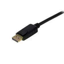 Adaptador Vídeo Startech.com Displayport A Vga (d-sub), 1.8 M, Negro