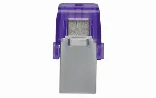 Memoria Usb Kingston Datatraveler Microduo 3c, 128gb, Usb 3.0 A/c, Morado
