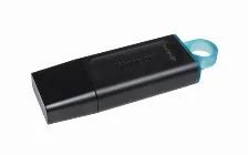 Memoria Usb Kingston Datatraveler Exodia 64gb, 3.2 Gen 1, Factor De Forma Tapa, Color Negro