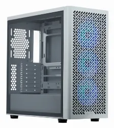 Gabinete Cooler Master Elite 502 Lite, M-itx/ M-atx/ Atx/ E-atx, 4 Ventiladores, Blanco
