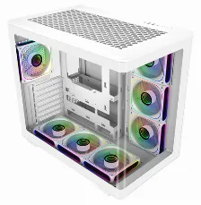 Gabinete Cooler Master Elite 600 Midi Tower, Psu No, Vent. 1x 120 Mm, Transparente, Blanco