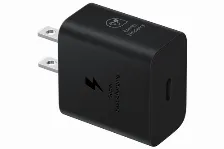 Cargador Samsung Ep-t2510nbegmx 100 - 240 V, Universal, Interior, 1usb-c, Carga Rapida, 25 W, Negro