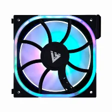 Ventilador Game Factor Fg500, 120mm, 1900 Rpm Max, Argb, Negro