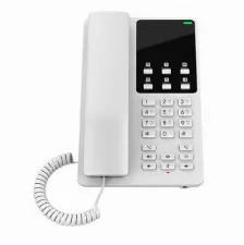 Tela‰fono Ip Grandstream Ghp620 / Telefono Hotelero, 2 Cuentas Sip, 2 Laneas, Conferencia 3 Vias, 1 Puerto 100mbps, 6 Teclas Marcacion Rapida, Color Blanco