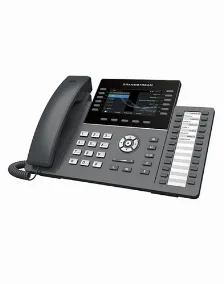 Telefono Ip Grandstream Grp2636 / 12 Lineas, 6 Cuentas Sip, Wifi Doble Banda, Puertos Gigabit, Gdms, Poe, Color Negro