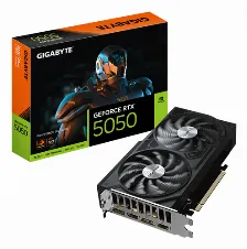 Tarjeta De Video Gigabyte Geforce Rtx 5050 Windforce Oc V2 8g, 8 Gb, 128 Bit, Gddr6, Pci Express 5.0
