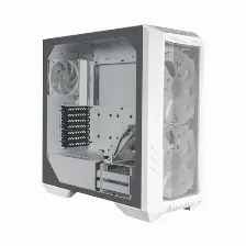 Gabinete Cooler Master Haf 500 Midi Tower Con Ventana, 3x Vent. Argb, Blanco