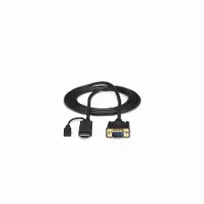 Adaptador Vídeo Startech.com Vga (d-sub) A Hdmi + Micro Usb, 1.9 M, Negro
