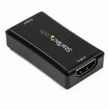 Extensor Startech.com Repetidor Av, 3840 X 2160, 1hdmi, Hasta 14 M, Negro