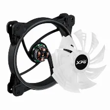 Ventilador Xpg Hurricane140argbpwm-bkcww, 140 Mm, 1800 Rpm Max, Led Azul, Verde, Rojo