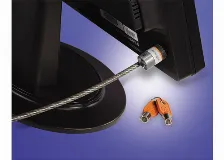 Cable Antirrobo Kensington , Llave Redonda, 1.8 M, Acero, Blanco