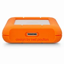 Disco Duro Externo Lacie Rugged Mini 2000 Gb, Micro-usb B 3.2 Gen 1 (3.1 Gen 1), Naranja, Plata