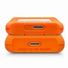 Disco Duro Externo Lacie Rugged Mini 2000 Gb, Micro-usb B 3.2 Gen 1 (3.1 Gen 1), Naranja, Plata