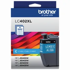 Cartucho De Tinta Brother Lc402xlcs Original, Cian, Alto Rendimiento (xl)