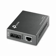 Tp-link Mc100cm - Convertidor De Fibra A?ptica Multimodo Con 1 Puerto Rj45 10/100 Mbps Y Puerto De Fibra A?ptica Sc 100 Mbps. Alcance De Hasta 2 Km Y Funcia?n Plug And Play.