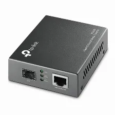 Convertidor De Medios Tp-link Mc220l(un), Gigabit, Sfp, 100mts, 10/100/1000mbps, 1 Puerto Fibra