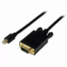 Adaptador Vídeo Startech.com Mini Displayport A Vga (d-sub), 1.83 M, Negro
