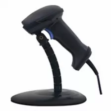 Lector De Codigo De Barras Laser Unitech Ms836-sucb00-sg, 1d, Usb, Incluye Base, Color Negro