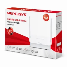 Ruteador Inalambrico Mercusys Mw302r Wi-fi 4 (802.11n), 3 Rj-45, 300 Mbit/s, Blanco