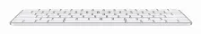 Teclado Apple Mxck3mg/a Húngaro, Inalámbrico Y Alámbrico, Usb + Bluetooth, Plata, Blanco