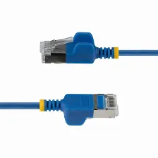 Patchcord Startech.com Cat6a, 0.3 M, U/ftp (stp), Azul