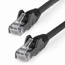 Patchcord Startech.com N6lpatch50cmbk Cat6, 0.5 M, U/utp (utp), Negro