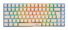 Teclado Naceb Technology Español, Alámbrico, Usb, Interruptor Mecánico, Led Rgb, Blanco