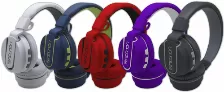 Audífonos Necnon Nbh-05 Bt Diadema, Inalámbrico, 3.5 Mm, Usb, Bluetooth, Rojo