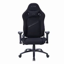 Silla Gamer Xpg Nexus, Tela Antimanchas, Repelente Al Agua, Soporte Lumbar, Piston De Gas C4, Soporta 125 Kg, Negro