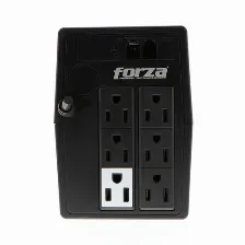 No Break Forza Nt-751 0.75 Kva / 375 W, 200 J, Entrada 145 V, 6 Salidas Ac, Negro
