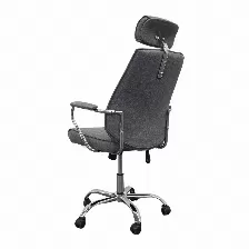 Silla Gerencial Modamob, Modelo Polaris, Reposabrazos, Altura Ajustable, Piston De Gas C3, Base Metalica Con 5 Ruedas, Color Gris.
