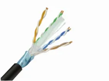 Bobina Saxxon Oftpcat6copext Cat6, 305 M, F/ftp (fftp), Negro