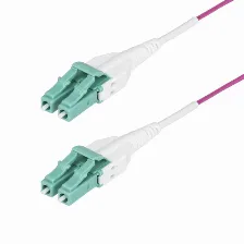 Cable Startech.com 1 M, Fibra Om4, Lc, Lc, 100 Gbit/s, Violeta