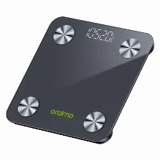Bascula Oraimo Fitscale, 18 Metricas Corporales, Vidrio Templado, Bluetooth, Max. 180 Kg, Pantalla Led