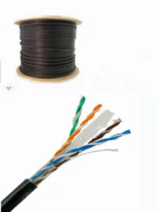 Bobina Saxxon Outpcat6gcopext Cat6, 305 M, U/utp (utp), Negro
