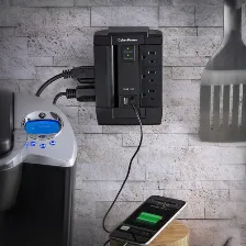 Milticontactos Cyberpower Con Supresor De Picos 2xusb, 1200 Joules, 6 Contactos