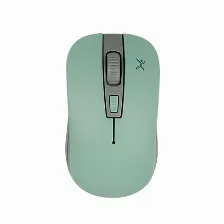 Mouse Perfect Choice Pc-044819 óptico, 3 Botones, 1600 Dpi, Rf Inalámbrico, 10 M, Gris, Turquesa