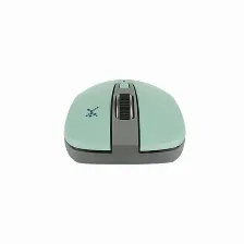 Mouse Perfect Choice Pc-044819 óptico, 3 Botones, 1600 Dpi, Rf Inalámbrico, 10 M, Gris, Turquesa