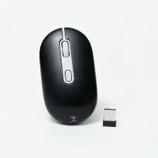Mouse Perfect Choice Pc-045243 óptico, 4 Botones, 1600 Dpi, Rf Inalámbrico + Bluetooth, 10 M, Negro