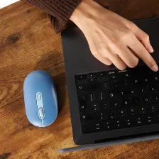 Mouse Perfect Choice Pc-045243 óptico, 4 Botones, 1600 Dpi, Rf Inalámbrico + Bluetooth, 10 M, Negro
