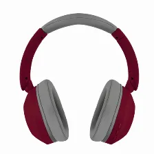Audífonos Perfect Choice Pc-117162 Diadema, Inalámbrico Y Alámbrico, 3.5 Mm, Usb, Bluetooth, Gris, Rojo