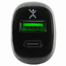 Cargador Perfect Choice Pc-240884 Universal, Auto, 1usb-c, 38 W, Negro, Verde
